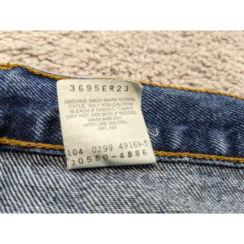 Vintage Levis 550 Mens 36x34‎ Relaxed Fit Made In Mexico Blue Y2K
